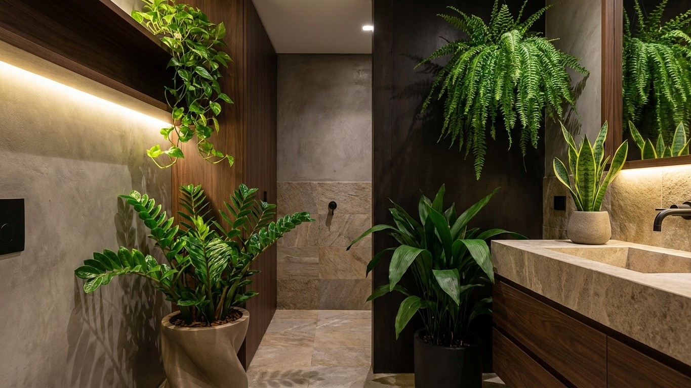 Ma salle de bain n'a aucune fenêtre : voici les 5 plantes qui y prospèrent malgré tout