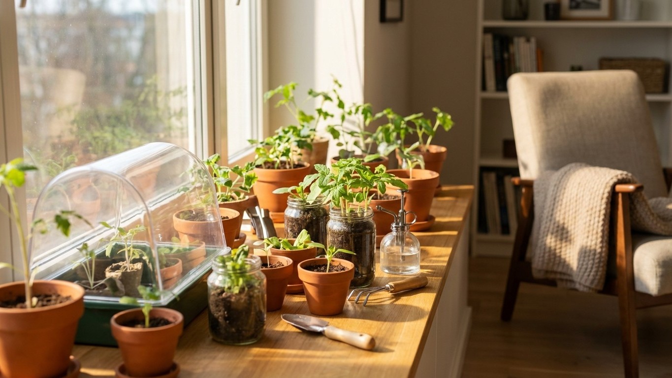 Comment préparer son jardin à l’intérieur : nos astuces pour semis et boutures même sans extérieur !