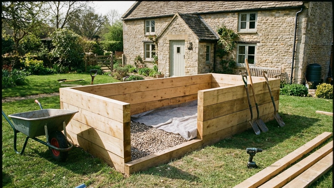 Construire un carré potager surélevé : hauteur, planches et notre astuce drainage