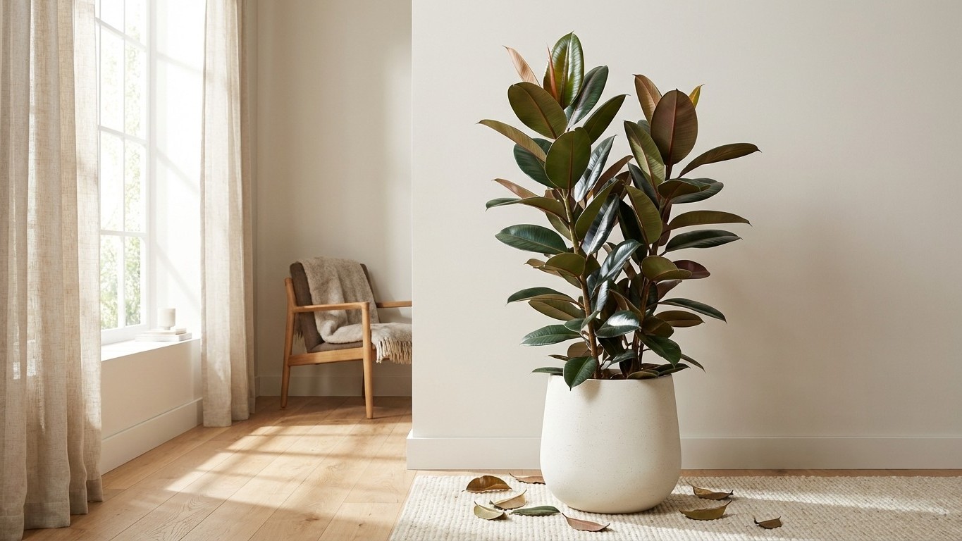 Entretien ficus elastica : emplacement, arrosage et chute des feuilles