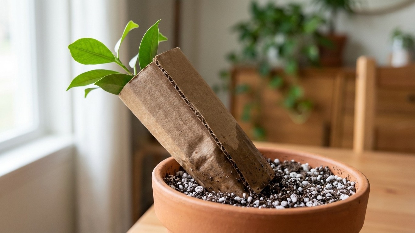 L'astuce méconnue du carton humide qui transforme vos boutures de plantes d'intérieur en réussite garantie