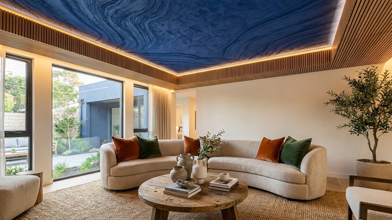 Le plafond blanc, c’est fini : nos astuces simples pour transformer votre pièce en 2h chrono