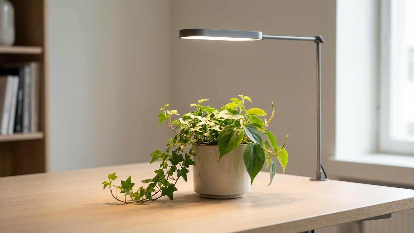 « Mon bureau n'a aucune fenêtre » : une seule lampe et ces plantes ont tout changé