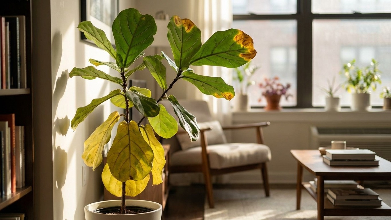 Votre plante jaunit ? Ces indices révèlent si c'est un manque ou un excès de lumière