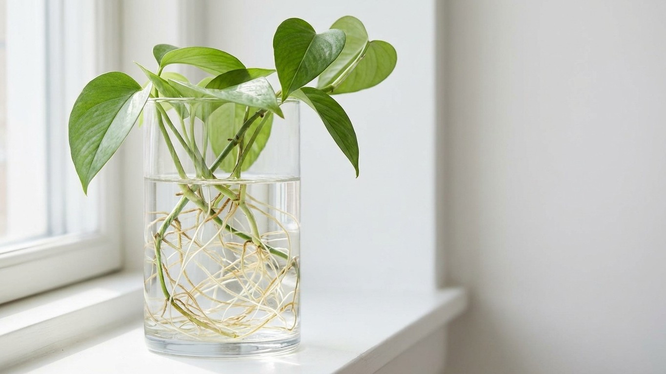 J'ai jeté tous mes pots de terreau : ces plantes vivent très bien dans un simple verre d'eau
