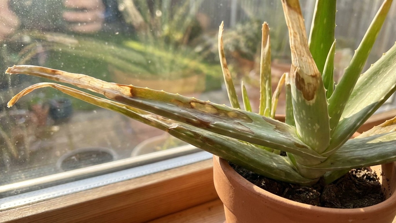 Je laissais mon aloe vera derrière la fenêtre en pensant bien faire : en 3 jours, la vitre avait tout brûlé