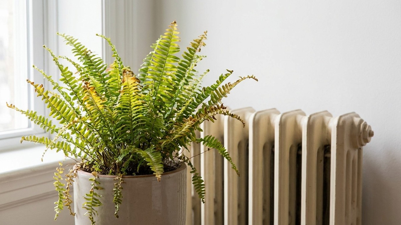 Votre radiateur est éteint depuis des semaines et pourtant c'est maintenant qu'il tue votre fougère