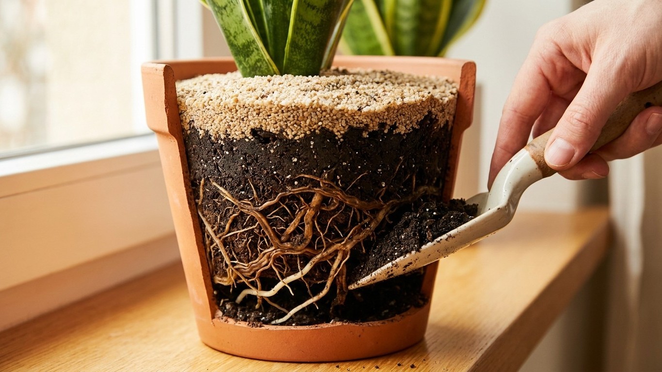 « Enlève ce sable tout de suite » : quand un botaniste a vu la surface de mes pots, il m'a montré ce qui se passait en des...