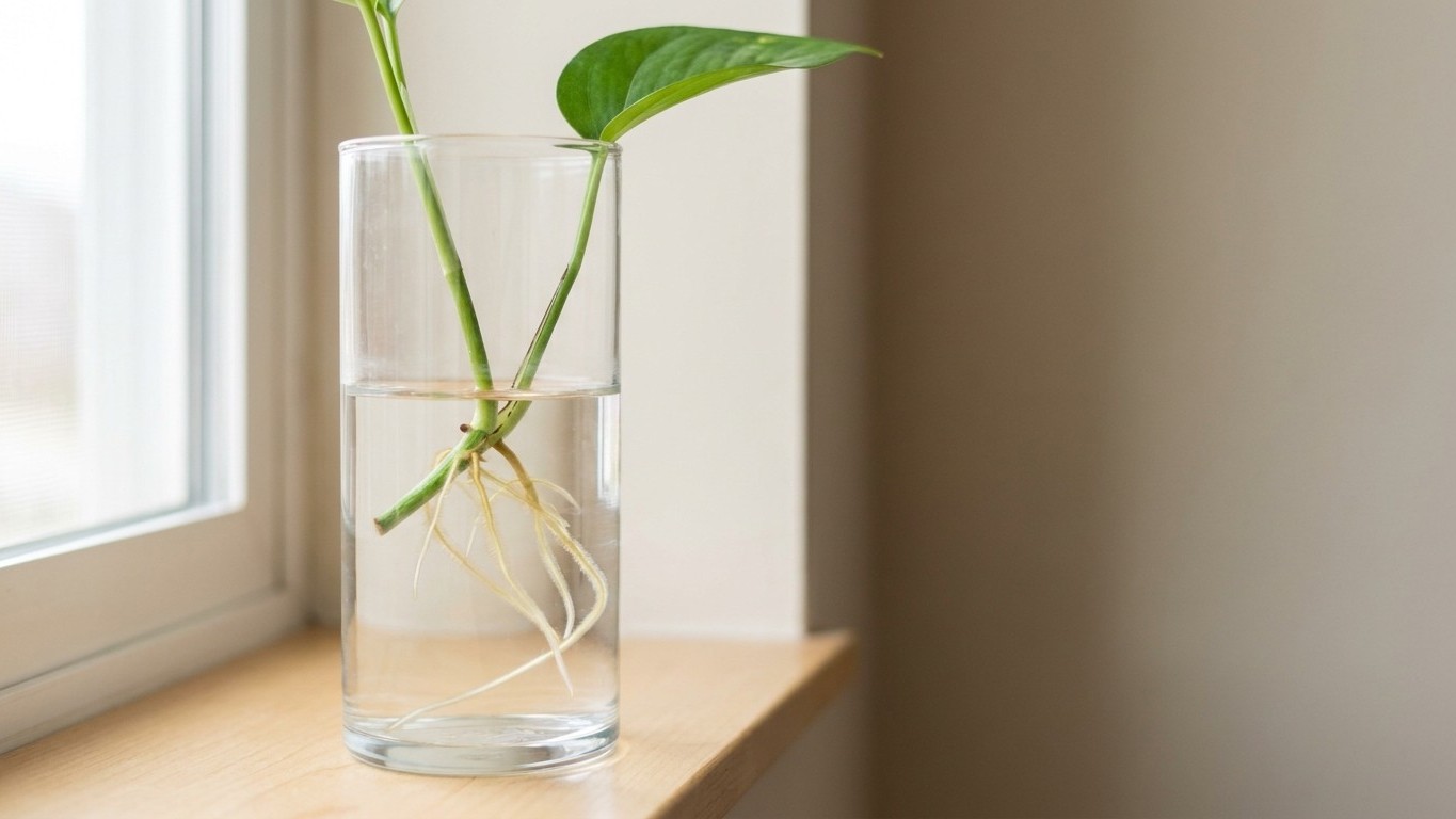 J'ai laissé mes boutures de pothos dans l'eau pendant des mois : en les plantant en terre, tout était mort en trois jours