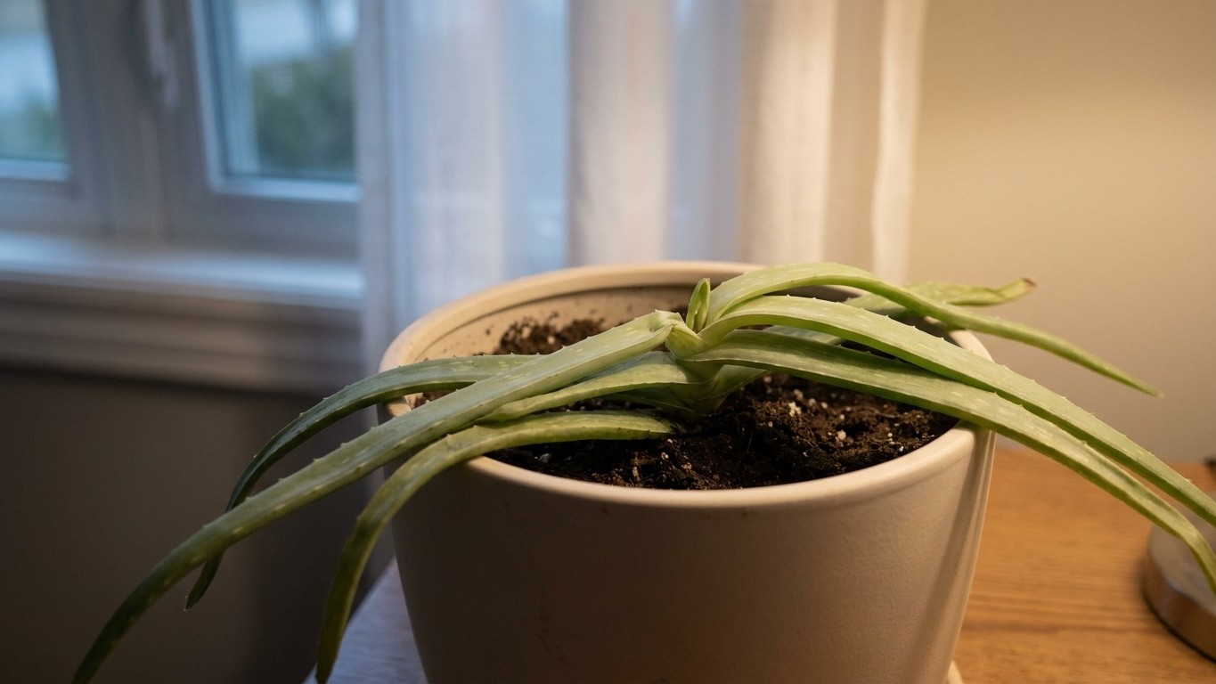 J'ai protégé mon aloe vera derrière un voilage pendant deux ans : le jour où je l'ai déplacé, j'ai compris pourquoi il ram...