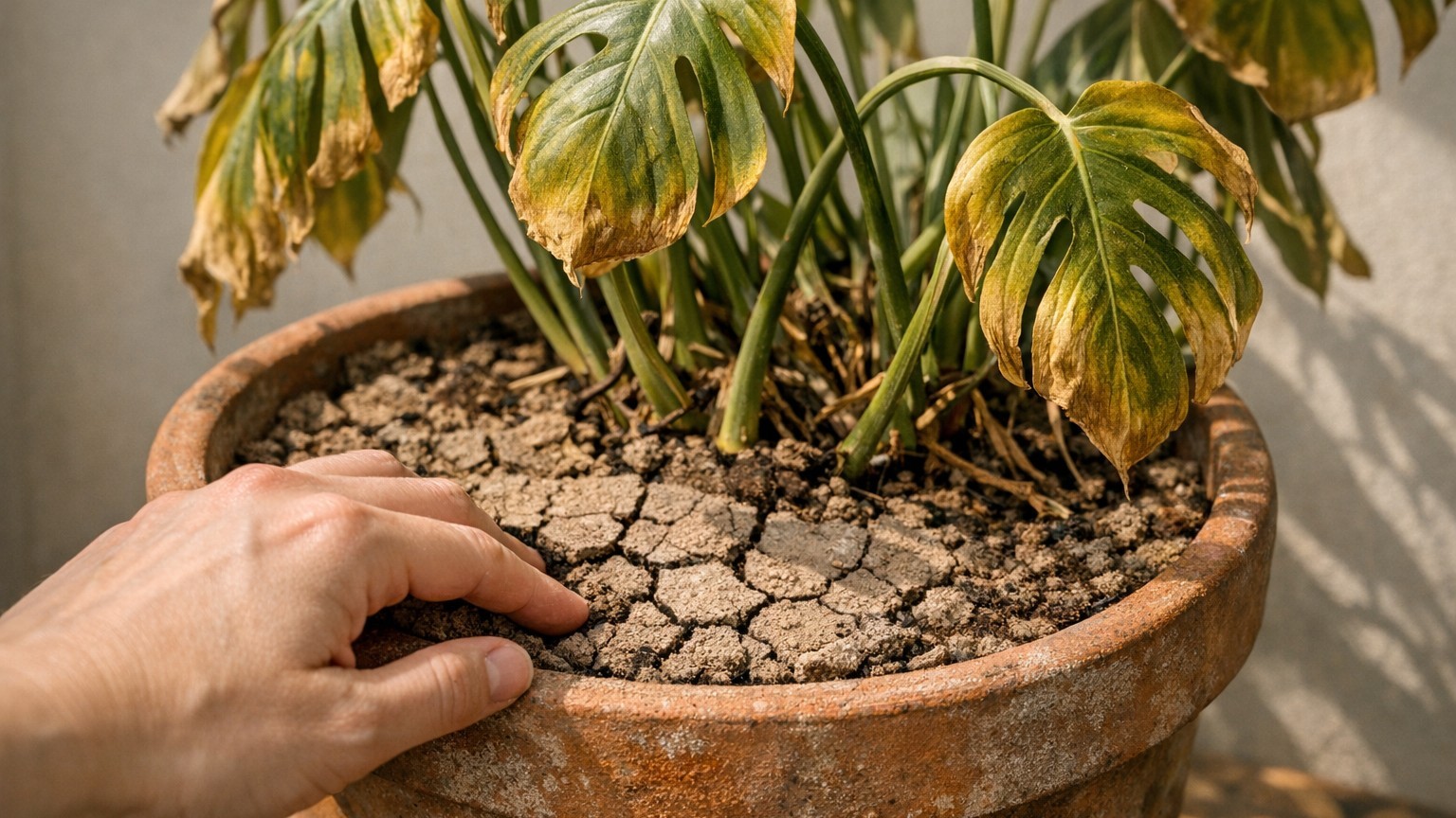 J'arrosais mes plantes d'intérieur pareil toute l'année : au bout de trois semaines de canicule, j'ai sorti la motte et j'...