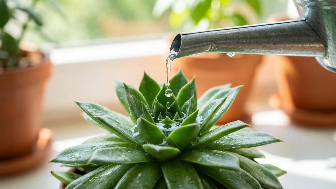 Je versais l'eau au même endroit sur mon aloe vera : en une semaine, le cœur était déjà mort