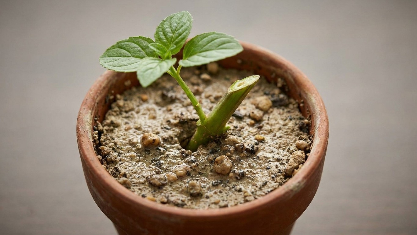 « Ne plante jamais ta bouture bien droite » : mon pépiniériste a incliné la tige et m'a montré ce qui se passe sous le ter...