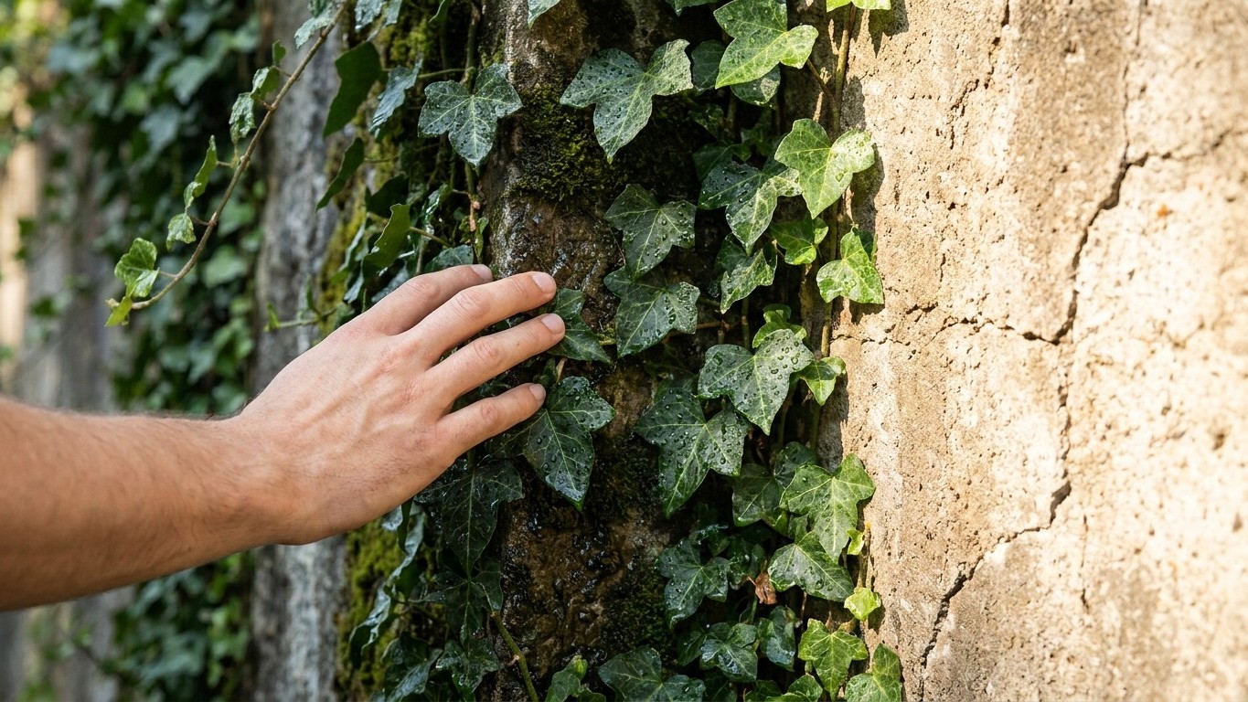 J'ai laissé mes plantes grimpantes envahir mon balcon juste pour le côté déco : le jour où j'ai touché le mur derrière, j'...