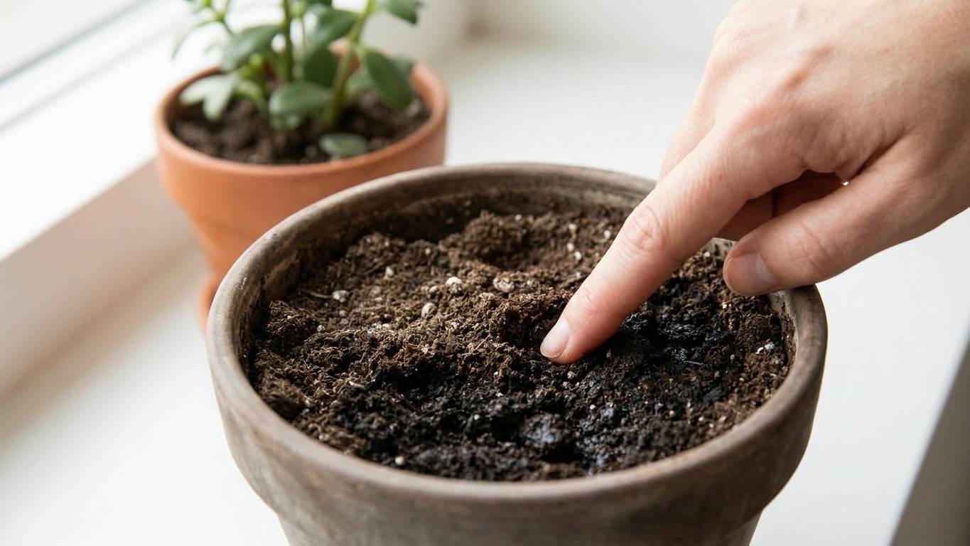 J'arrosais mes plantes dès que le terreau séchait en surface : le jour où j'ai gratté 2 cm sous la terre, j'ai compris d'o...