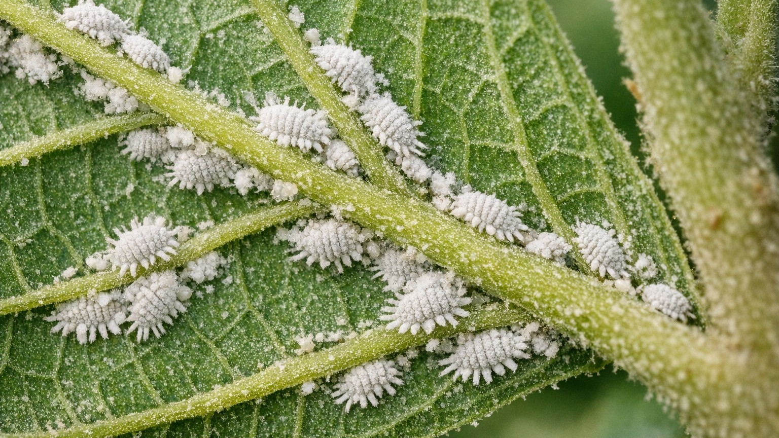 « Je pensais que c'était juste de la poussière » : pourquoi ces amas blancs cotonneux sous les feuilles de vos plantes son...