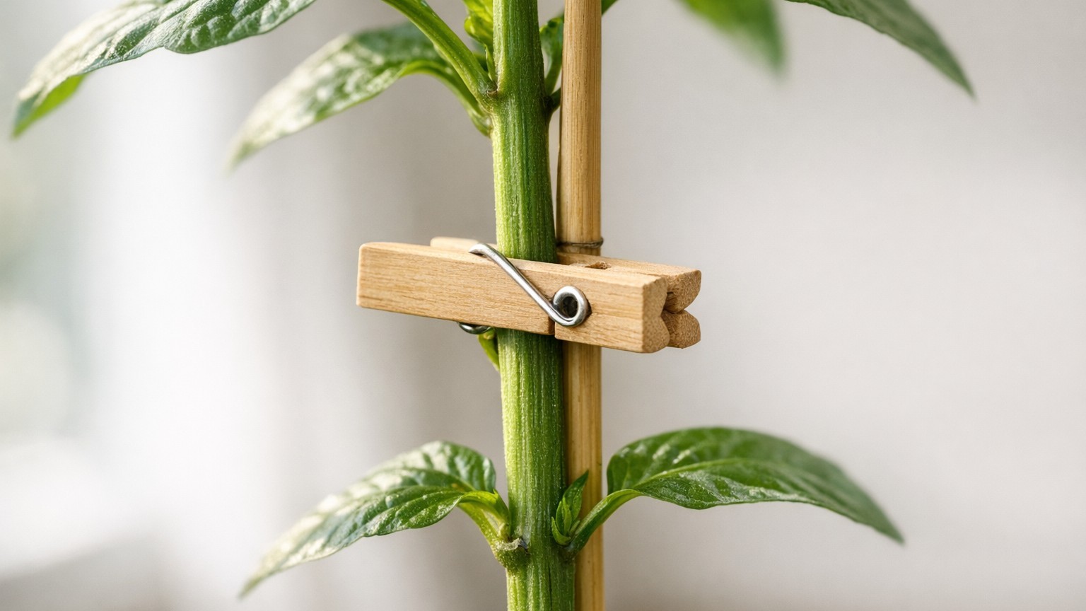 Je posais une pince à linge sur la tige de mes plantes d'intérieur comme me l'avait conseillé une voisine : au bout d'un m...