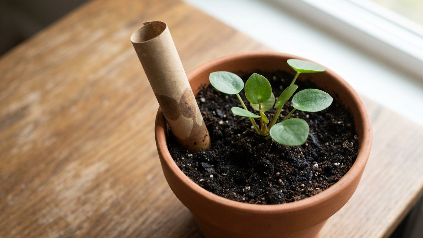 Je vérifiais l'humidité de mes plantes au toucher depuis des années : le jour où j'ai enfoncé un bout de papier kraft dans...