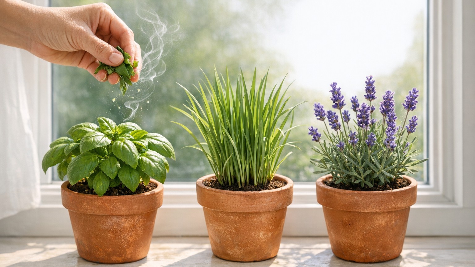 Je vidais des sprays anti-moustiques tout l'été : un horticulteur m'a montré les 3 plantes à poser sur le rebord de fenêtr...
