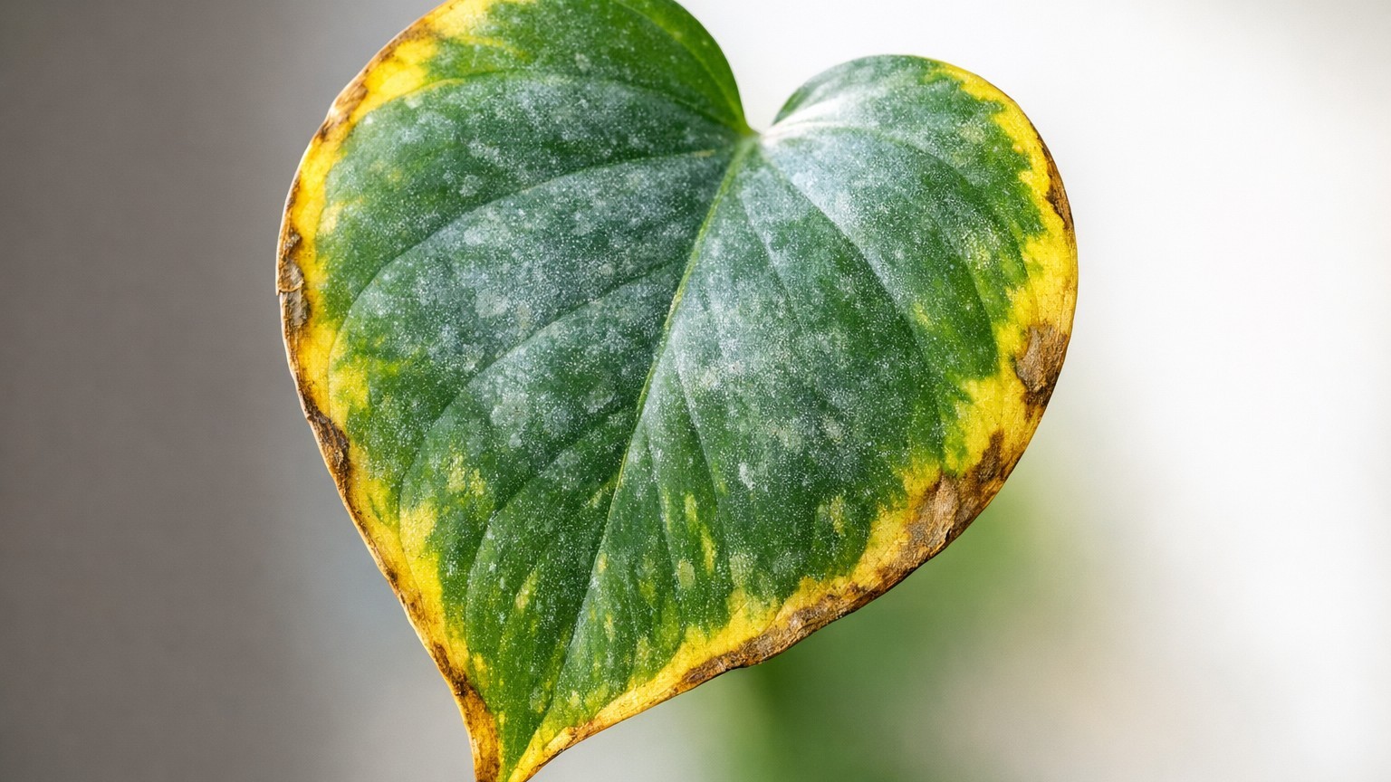 Mes feuilles de pothos n'ont jamais autant brillé que le mois où elles ont commencé à mourir : je passais du lait dessus d...