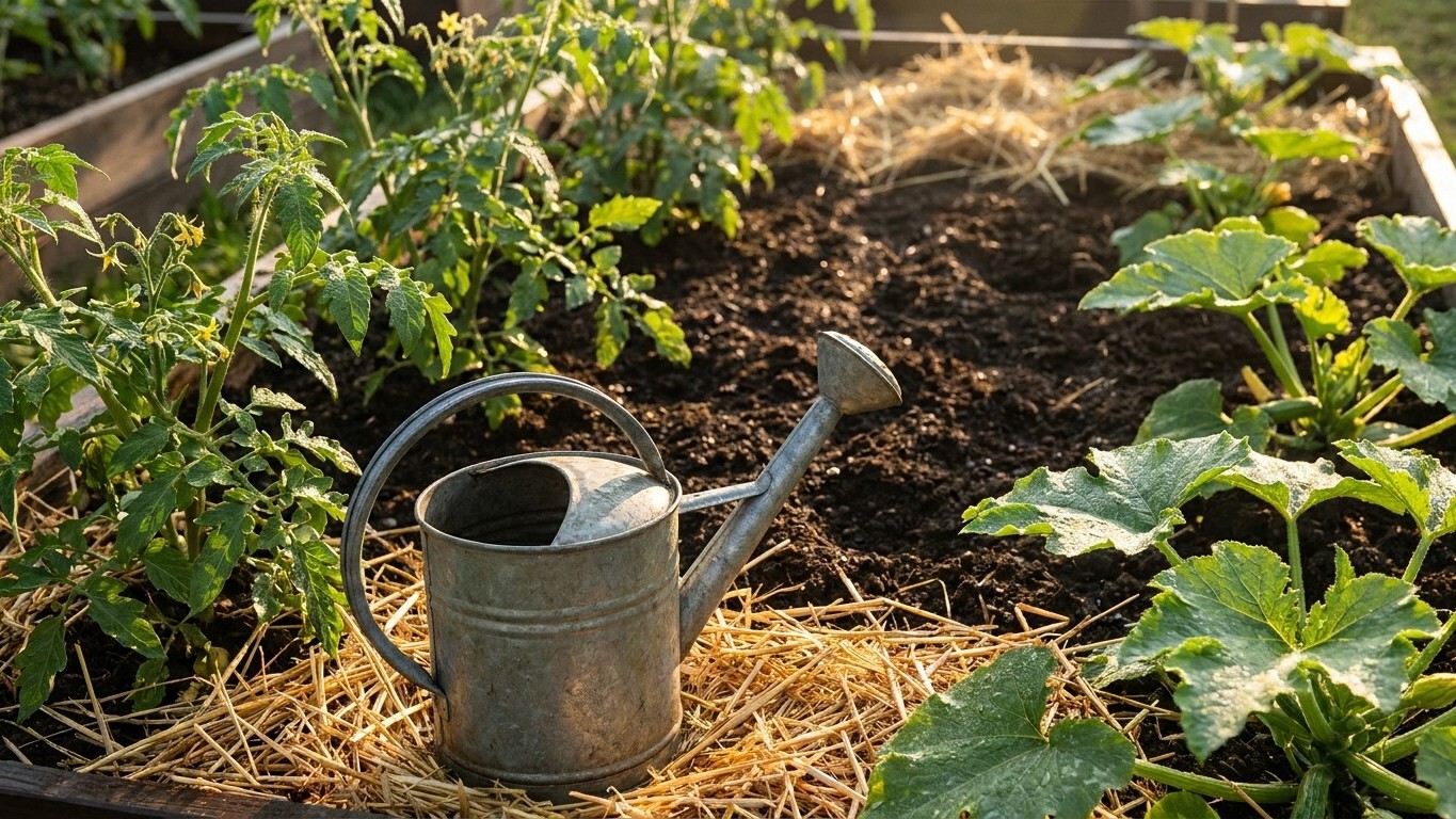 Arroser son potager en canicule : paillage, fréquence et moments