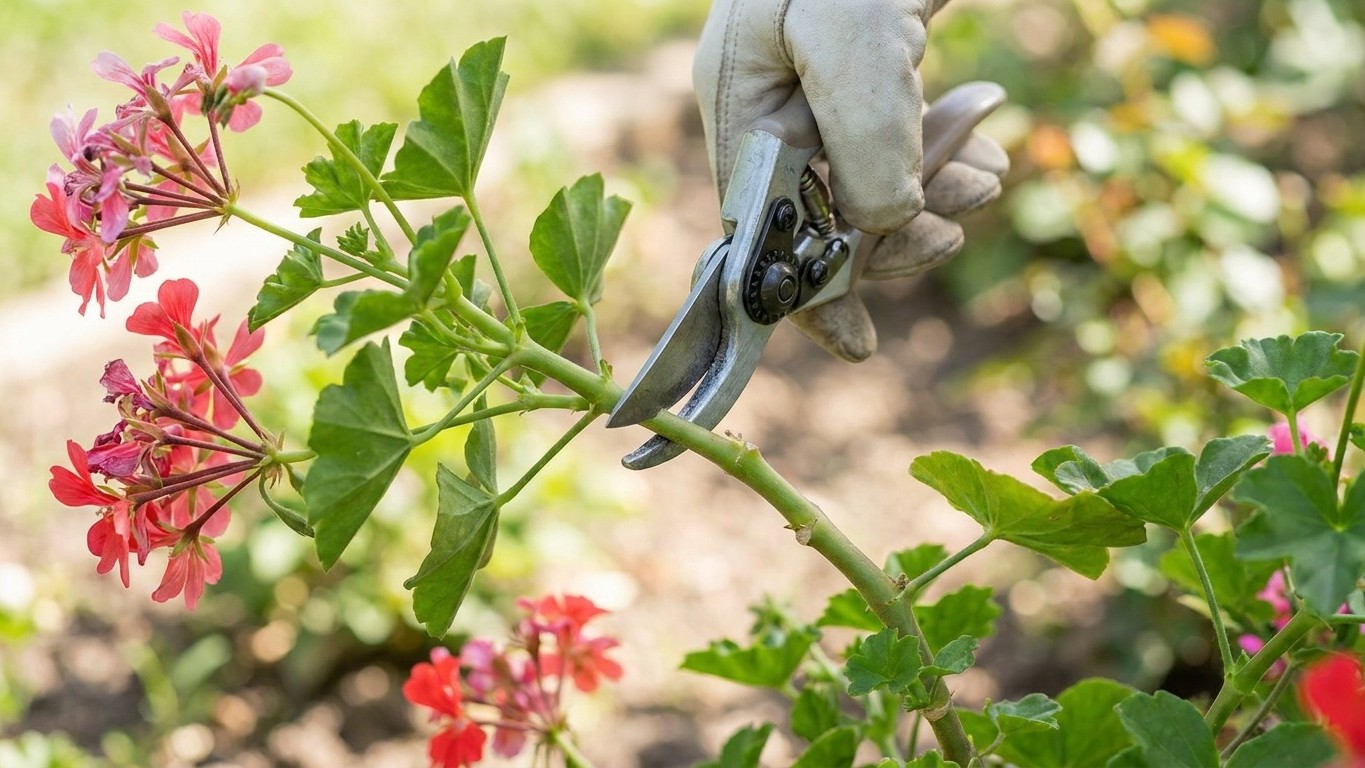 Bouturer ses géraniums en août : couper, planter et hiverner