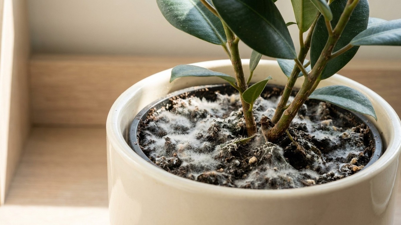 J'ai arrosé mon ficus avec l'eau de cuisson comme tout le monde le conseille : quand j'ai vu ce qui s'était formé dans le ...