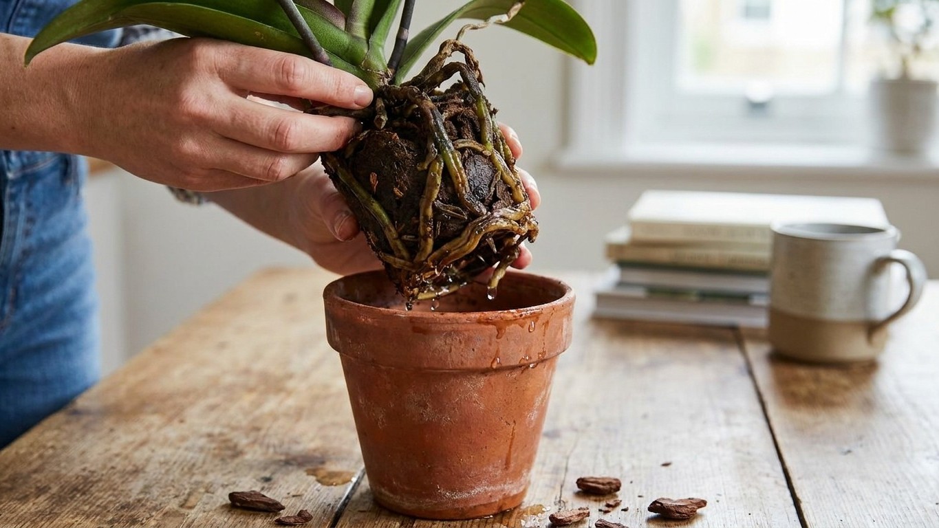 J'ai arrosé mon orchidée aux glaçons pendant des mois pour bien faire : quand j'ai sorti la plante de son pot, il était tr...