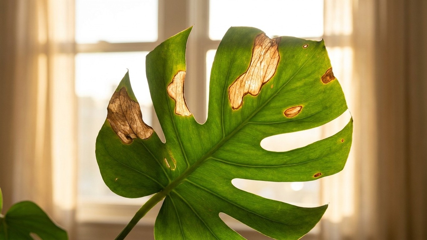J'ai rentré mon monstera près de la fenêtre en pleine chaleur juste pour la lumière : au bout d'une semaine, j'ai vu les p...