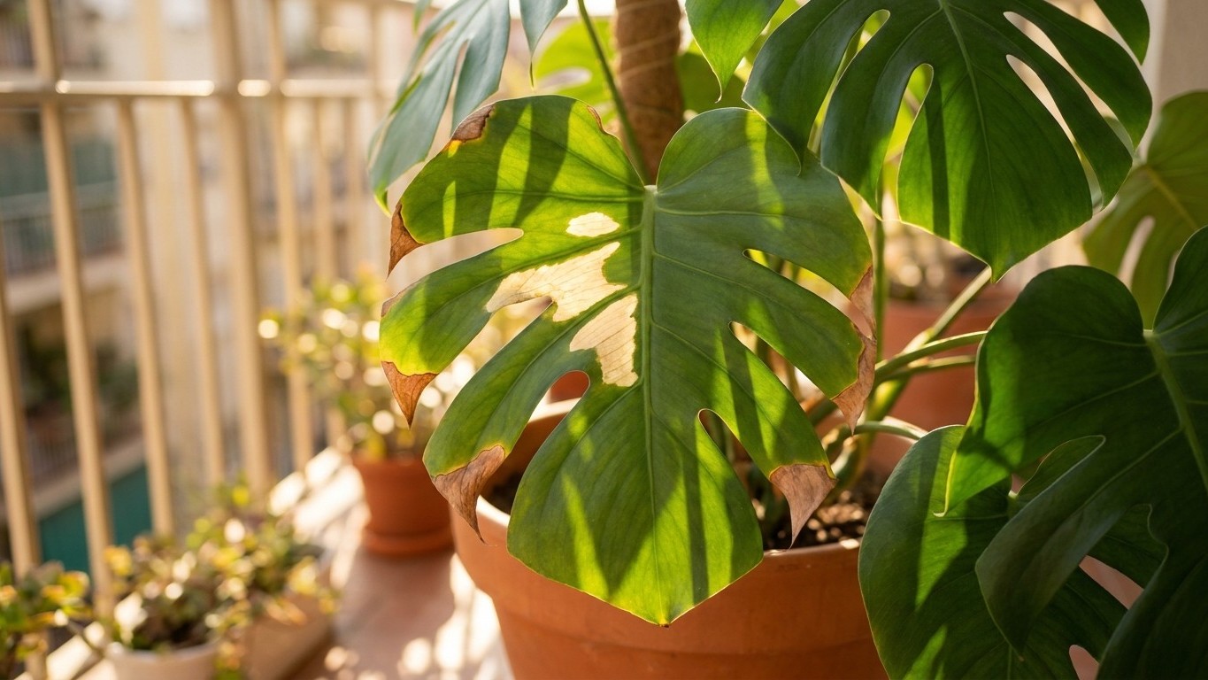 J'ai sorti mon monstera sur le balcon en juillet pour lui faire profiter du soleil : en une seule journée, j'ai compris ce...
