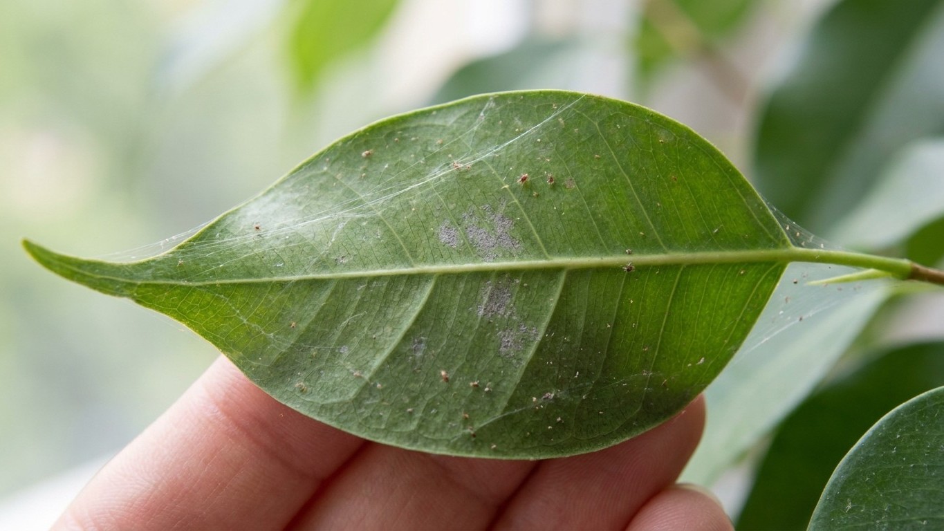 J'ai vu de fines toiles sous les feuilles de mon ficus en juillet : quand un horticulteur m'a montré ce qui vidait les cel...