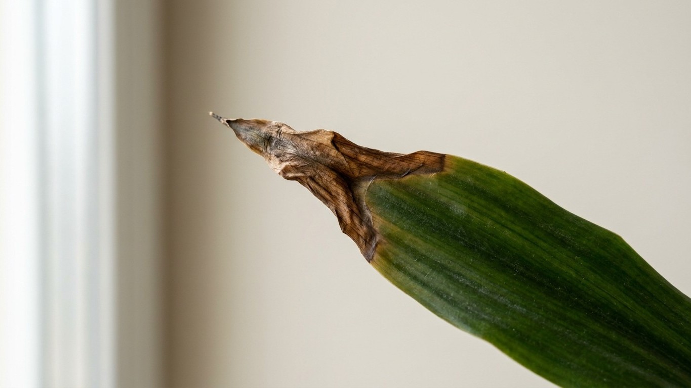 J'arrosais mon dracaena à l'eau du robinet comme tout le monde : quand un horticulteur m'a montré les pointes brunes de me...