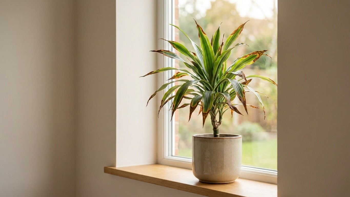 J'arrosais mon dracaena avec l'eau du robinet adoucie pour lui éviter le calcaire : quand j'ai vu les pointes des feuilles...