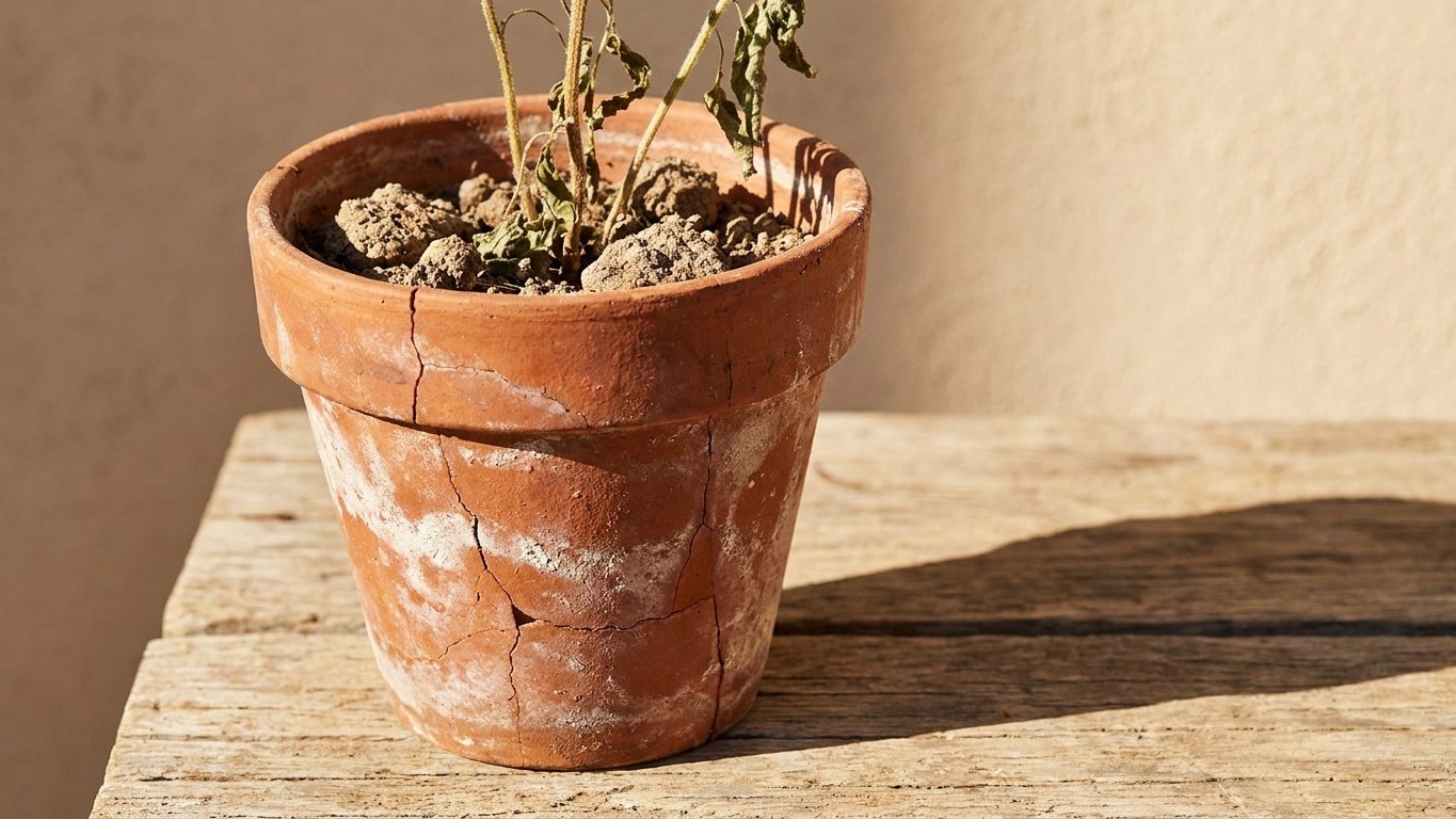 « Je pensais que mes plantes tiendraient une semaine » : pourquoi un pot en terre cuite sèche en 4 jours dès qu'il fait 30°C