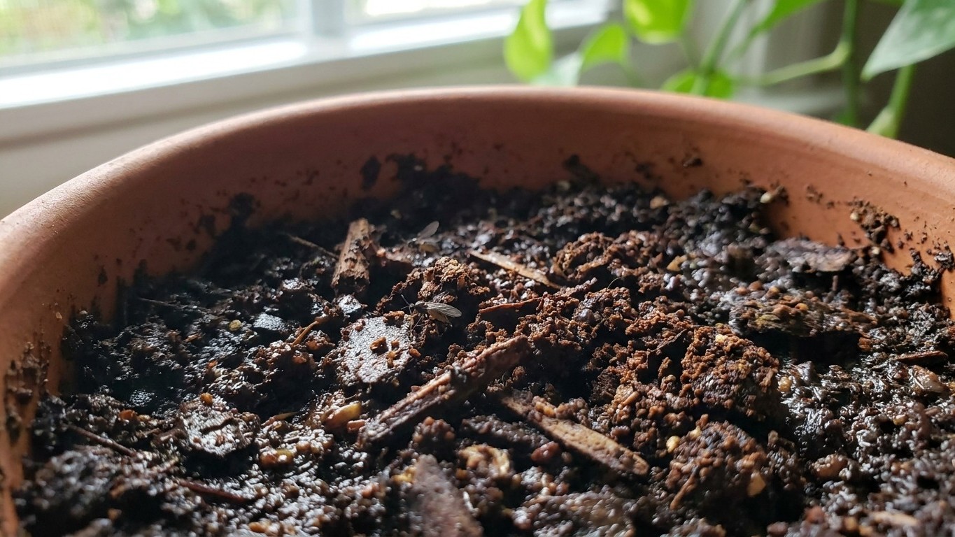 Je versais mon marc de café sur mes plantes d'intérieur pour les nourrir : en observant le terreau de près, j'ai compris d...