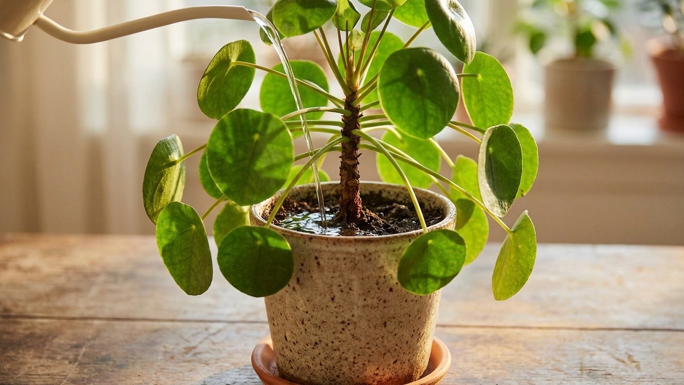 Je vidais mon filtre à café au pied de mon pilea chaque matin : un horticulteur m'a montré que l'eau ne descendait pas du ...