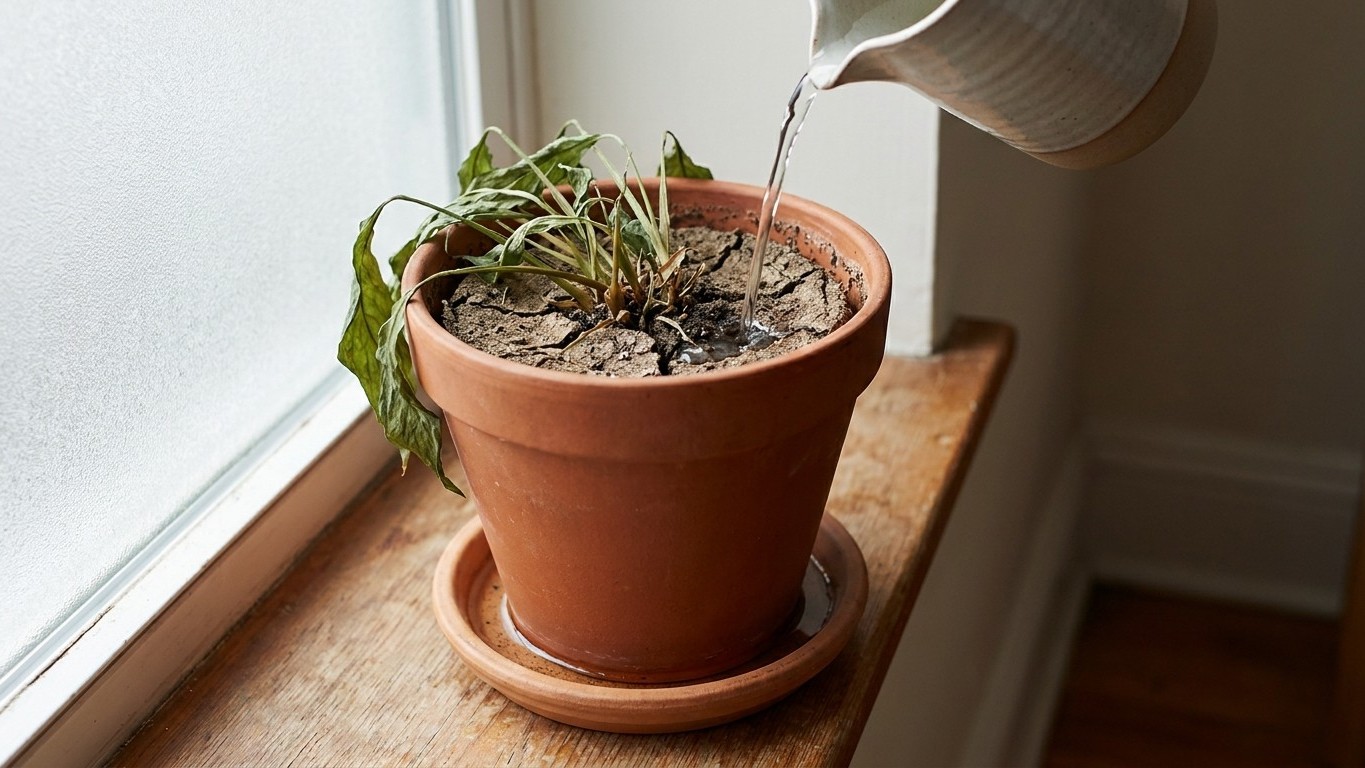 Je voyais l'eau ressortir aussitôt par le trou du pot : un horticulteur m'a montré que le problème n'était pas du tout mon...