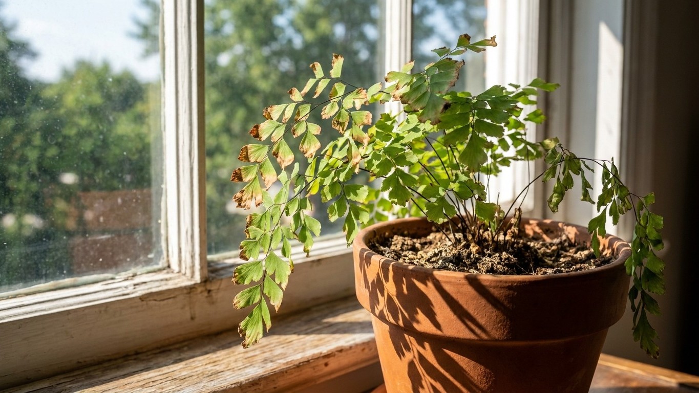 On s'obstine tous à coller nos plantes contre la vitre plein sud : ce réflexe de bon sens brûle pourtant leurs feuilles dè...