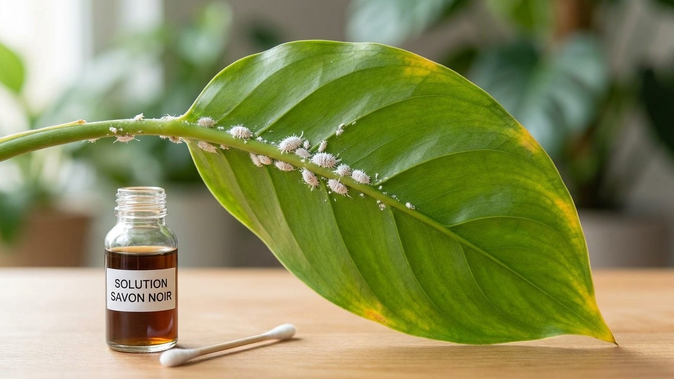 Cochenilles et araignées rouges : traiter ses plantes au savon noir et à l'alcool