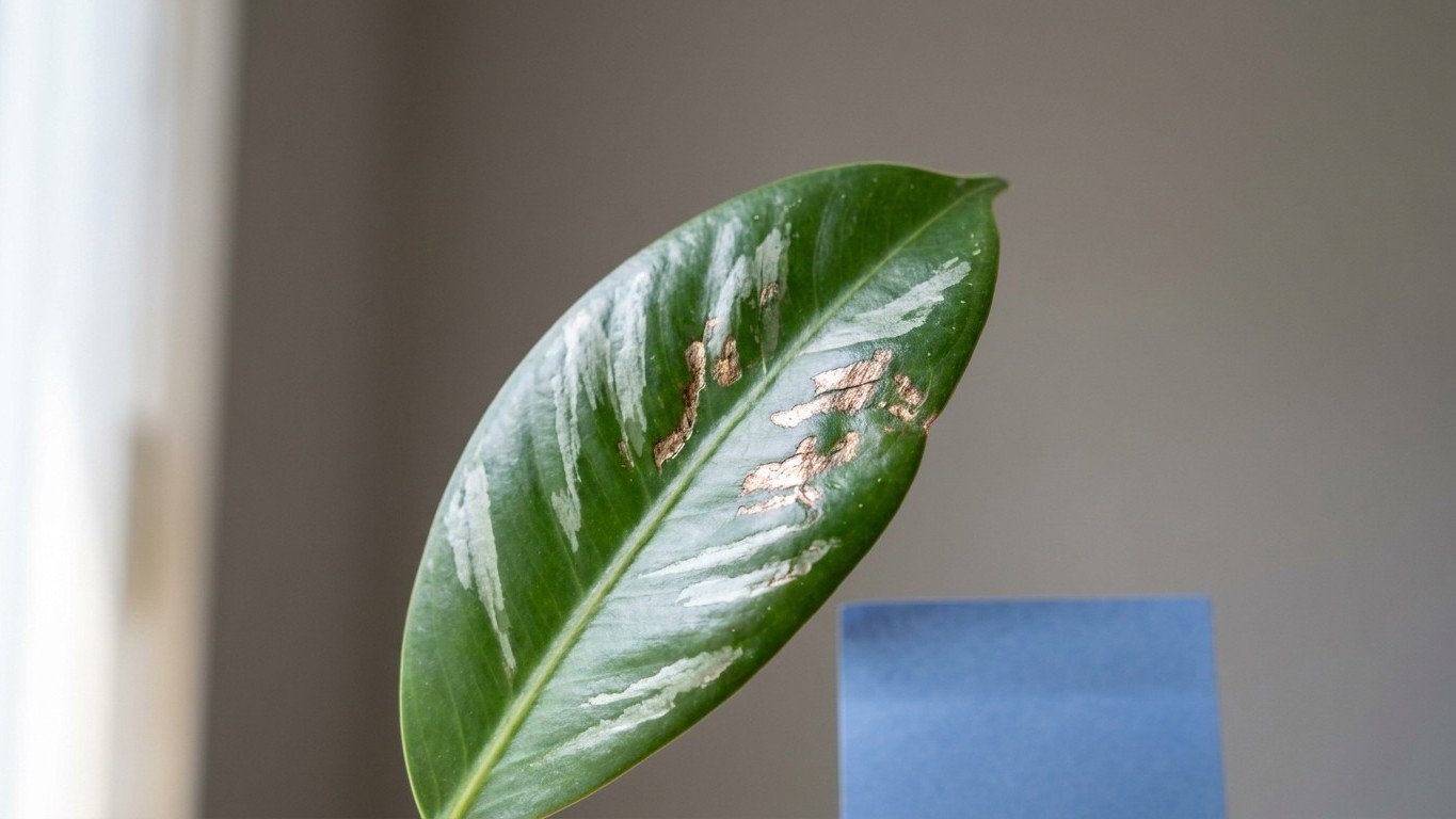 Fini les feuilles striées d'argent sur mon ficus rentré fin août : depuis que je pose une seule chose au ras du feuillage,...