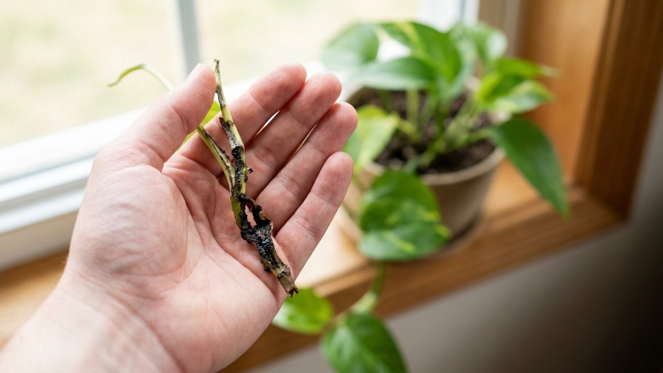 J'ai rempoté mon pothos et mon philodendron en les rentrant du balcon fin août juste pour leur offrir un terreau neuf : tr...