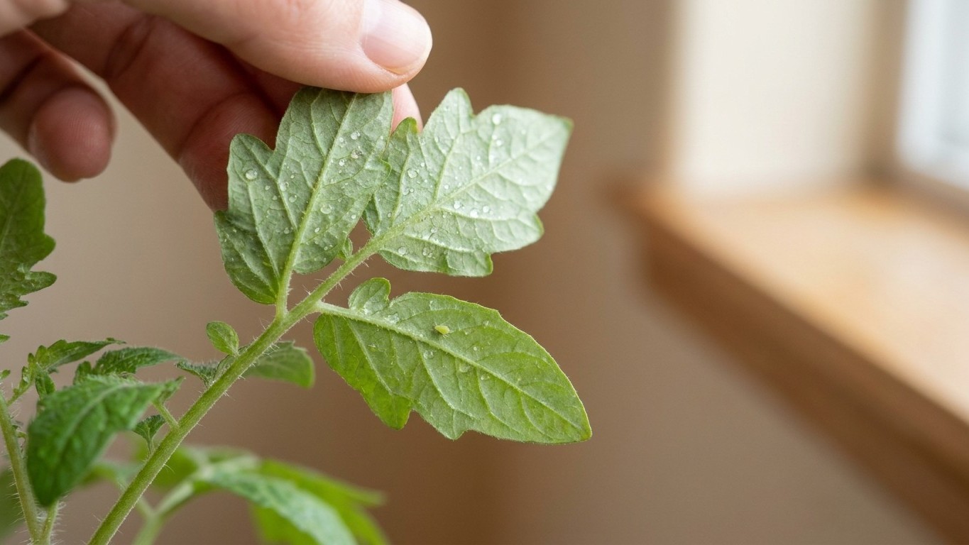 J'ai rentré mon plant de tomates cerises du balcon au salon juste pour prolonger la récolte : au premier choc contre le po...