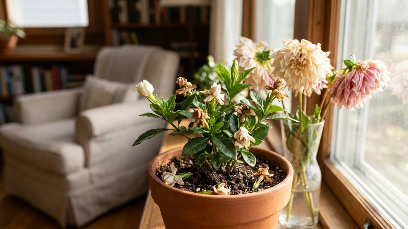 J’ai posé mon bouquet de dahlias juste à côté de mon gardénia pour faire joli : trois jours plus tard, j’ai compris ce que...