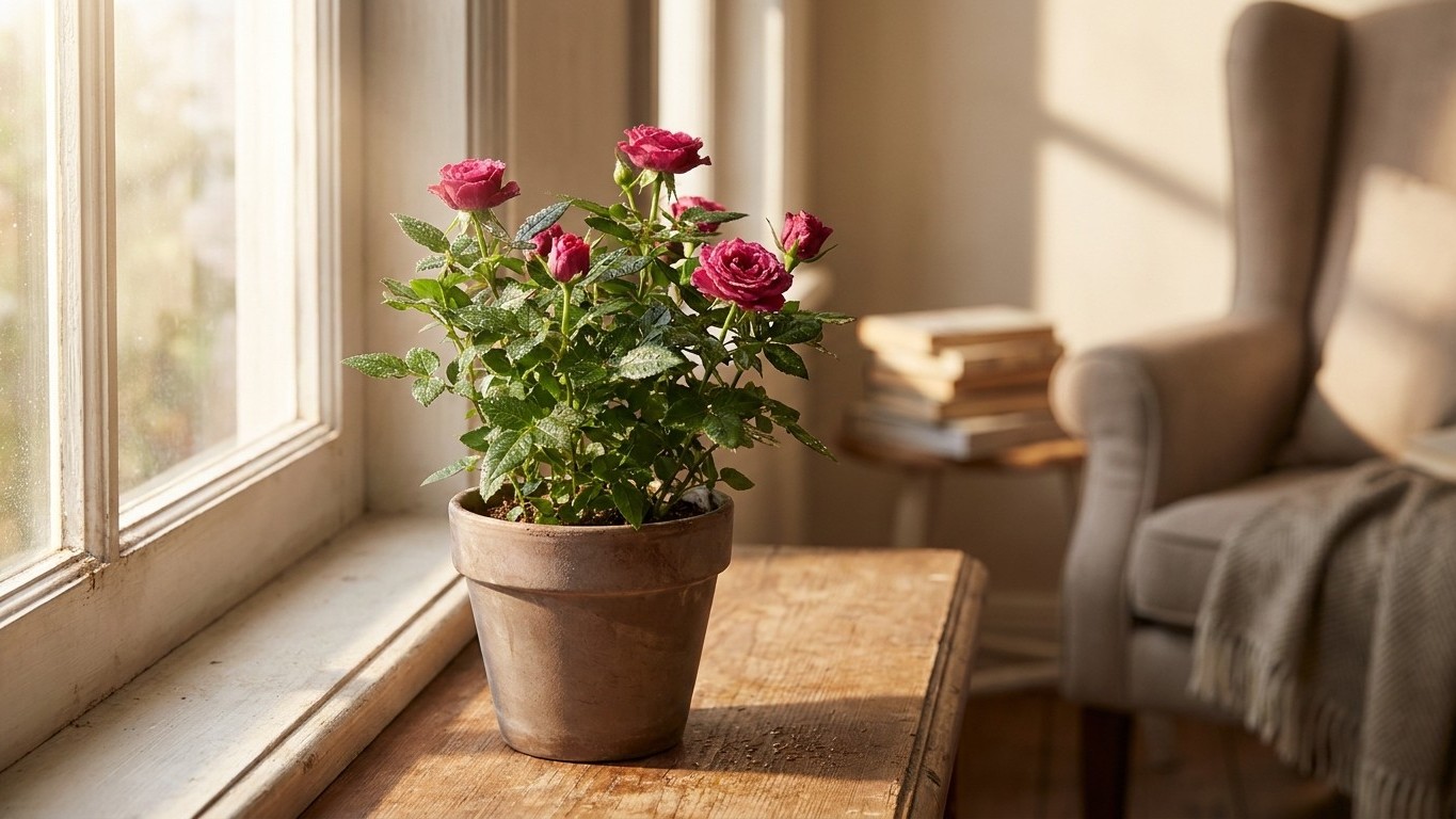 Je douchais le feuillage de mon rosier d'intérieur chaque soir pour le rafraîchir : un horticulteur m'a montré ce que je f...