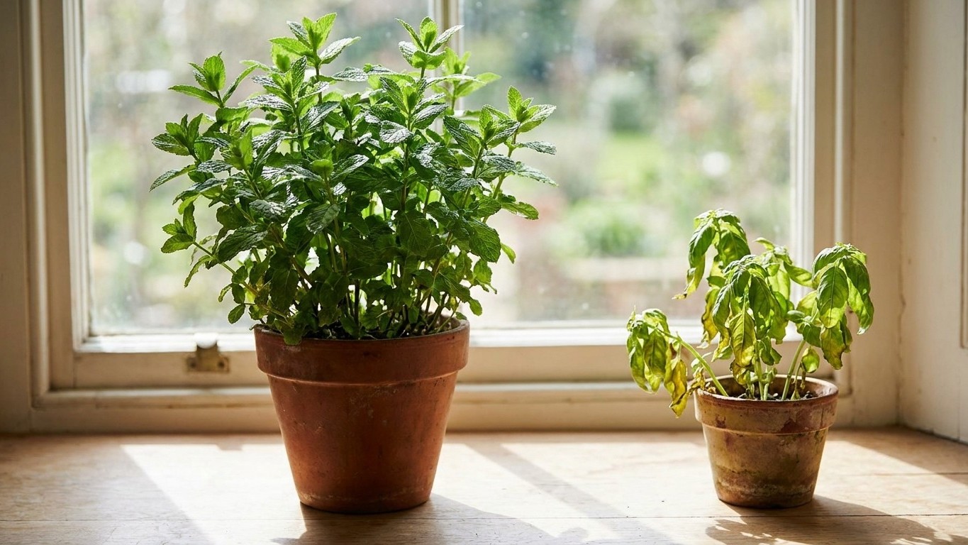 Les jardiniers n'en peuvent plus de le répéter : ce pot de menthe posé contre la vitre étouffe les plantes voisines en que...