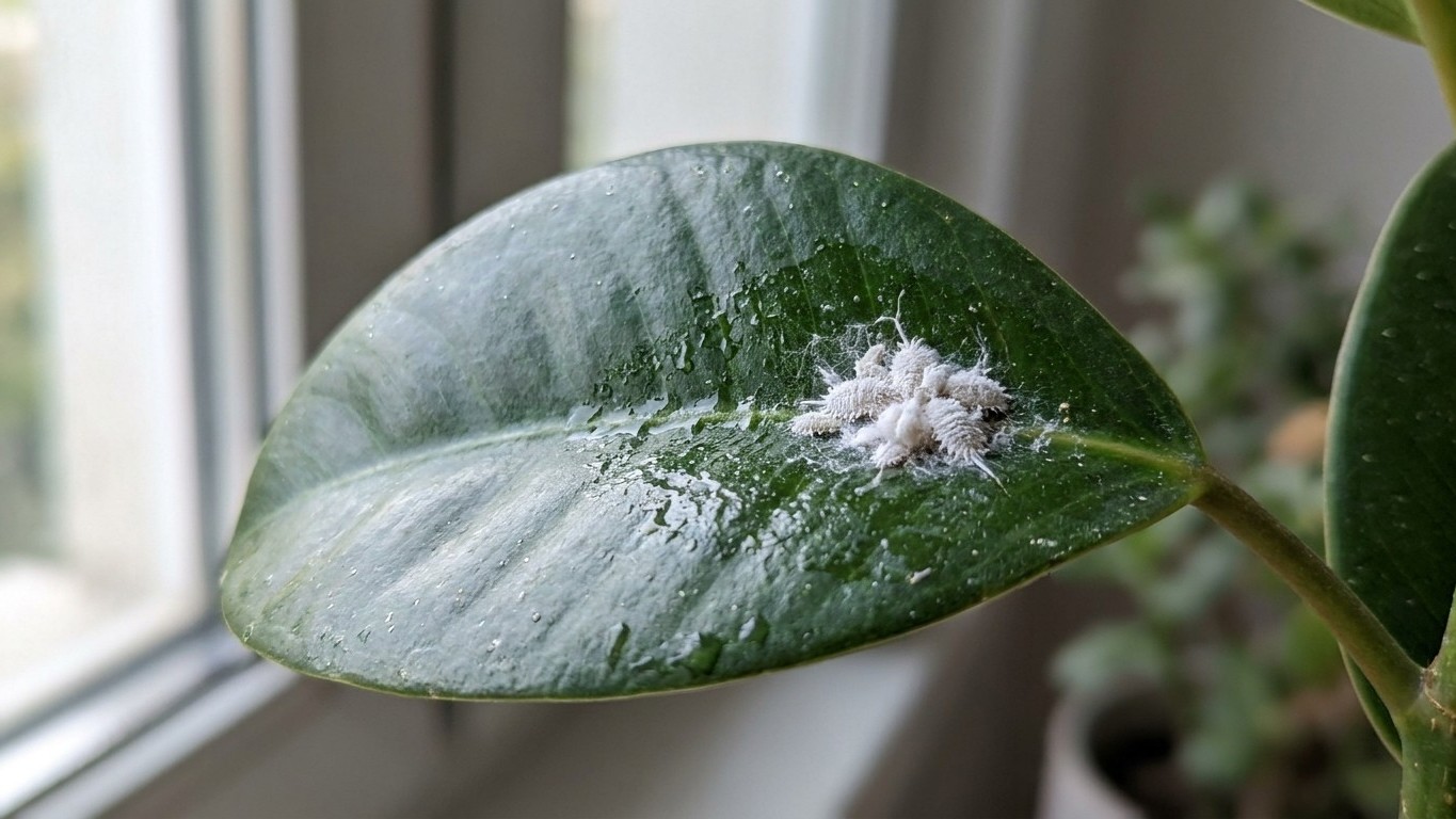 Mon ficus collait sous les feuilles depuis trois semaines : le jour où j'ai écarté une feuille à sa base, j'ai vu ce qui s...
