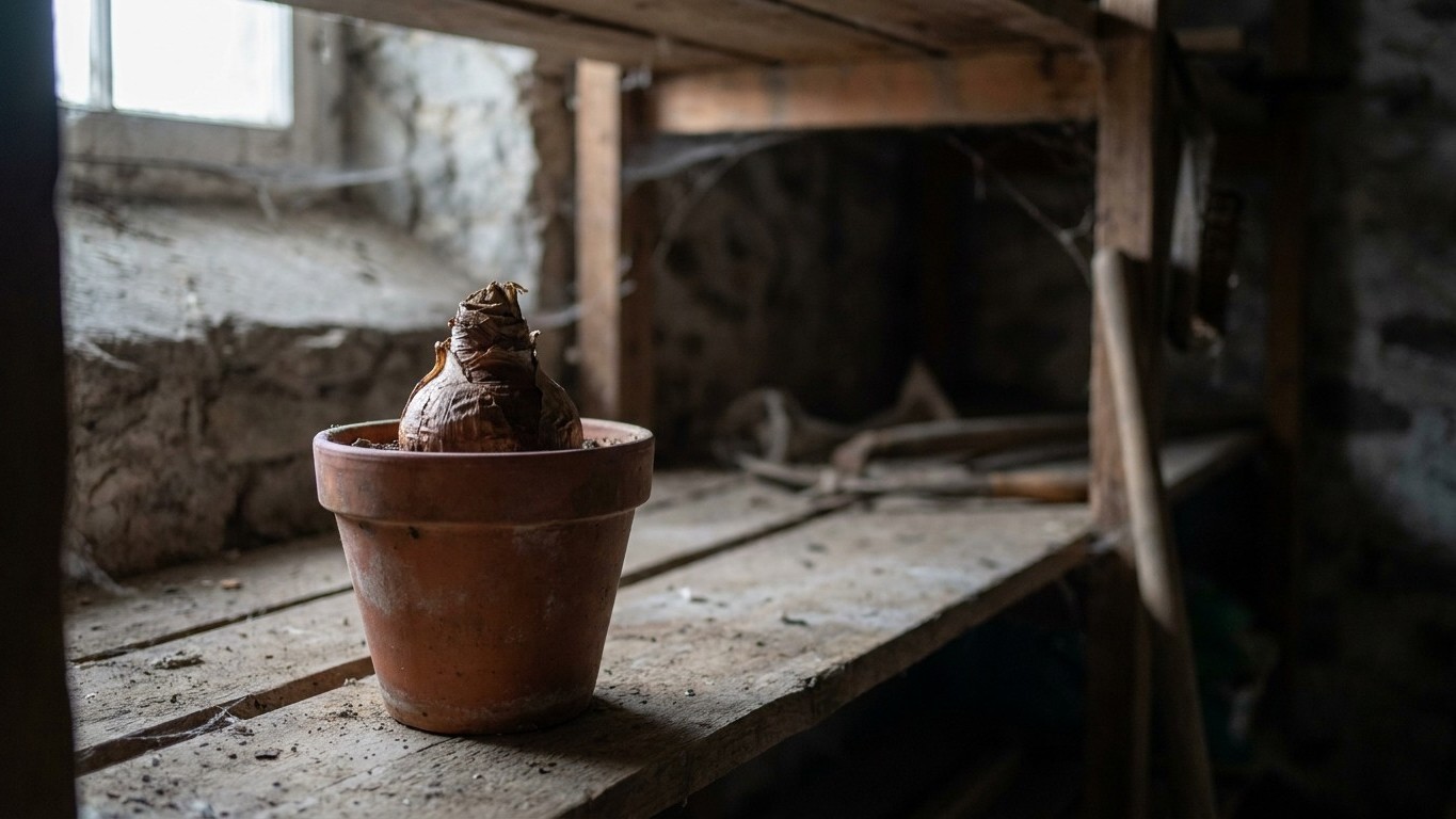 On s'obstine tous à arroser l'amaryllis jusqu'à Noël, alors que ce geste de fin août décide seul s'il fera une fleur ou pas