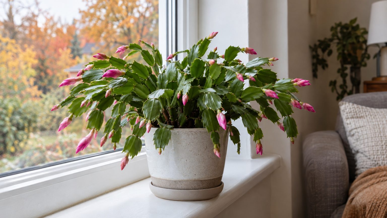Cactus de Noël qui perd ses boutons : les 5 causes et comment garder les fleurs jusqu'à l'ouverture